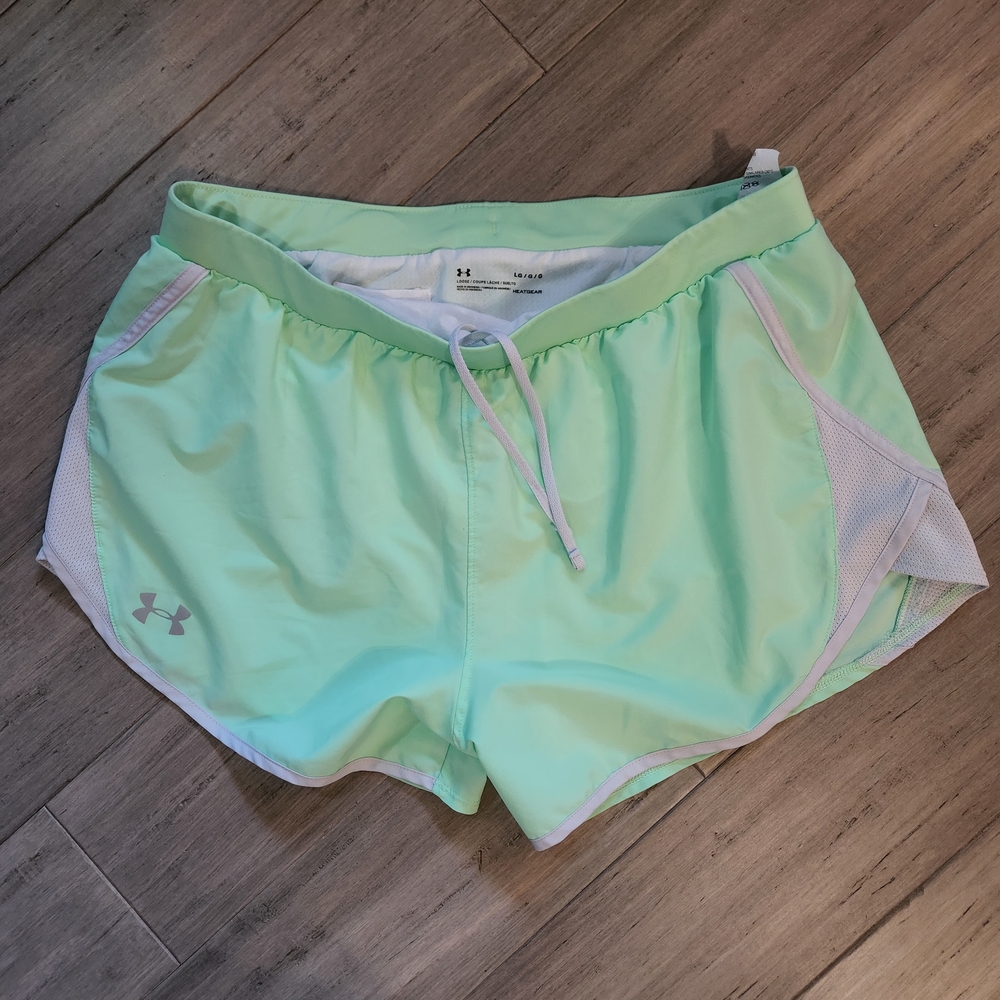 Under Armour Women's Light Green Athletic Shorts